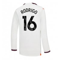 Camiseta Manchester City Rodri Hernandez #16 Visitante Equipación 2023-24 manga larga